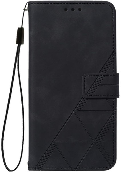 Honor 400 Lite Kılıf Tam Kaplar Deri Dokulu Kapaklı Cüzdan Standlı Kartvizitli Kopçalı Kapak Kartlıklı Uzun Askılı (Yurt Dışından)