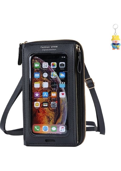 Dokunmatik Ekran Cep Telefonu Çanta Cüzdan Kadın Crossbody Çanta Çok Fonksiyonlu Tek Omuz Şeffaf Cep (Yurt Dışından) fiyatları