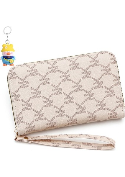 Bayanlar Cüzdan Iş Başlangıç Büyük Kapasiteli Fermuarlı Cüzdan Orta Uzunluk Clutch (Yurt Dışından)