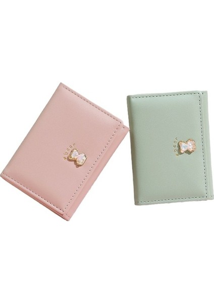 Kısa Bayan Cüzdan Üç Katlı Katlanabilir Ayı Cüzdan Kart Tutucu (Yurt Dışından) indirimleri