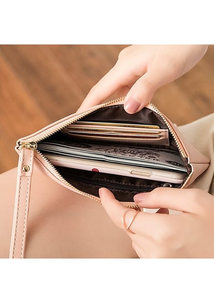 Cüzdan Kadın Uzun Büyük Kapasiteli El Çantası Kadın Küçük Çanta Para Cüzdanı Cep Telefonu Tutabilir (Yurt Dışından) modelleri