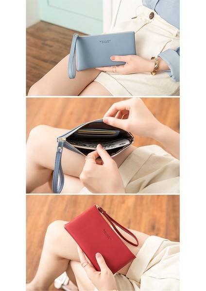 Cüzdan Kadın Uzun Büyük Kapasiteli El Çantası Kadın Küçük Çanta Para Cüzdanı Cep Telefonu Tutabilir (Yurt Dışından) indirimleri