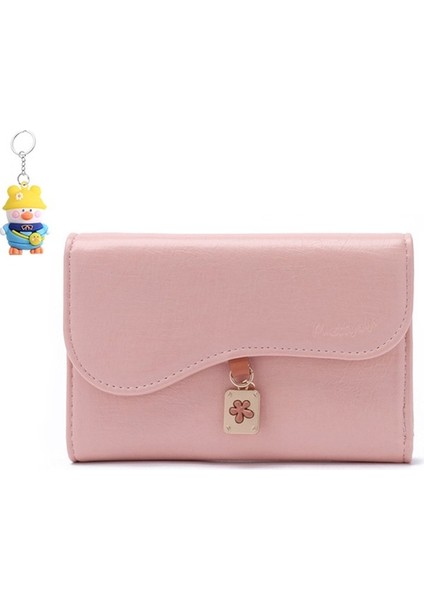 Cüzdan Çoklu Kart Yuvası Kart Tutucu Moda Üç Katlı Çanta Orta Cüzdan Cüzdanı Kadın (Yurt Dışından)