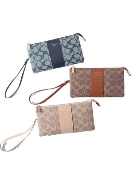 Cüzdan Bayan Baskılı Fermuar Bilek Çantası Kart Tutucu (Yurt Dışından) indirimleri