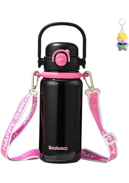 Kızlar Için Taşınabilir Termos Bardak, Pipetliçift Içecek Büyük Kapasiteli Su Bardakı, Öğrenciler Için Ipli Suısıtıcısı (Yurt Dışından) fiyatları