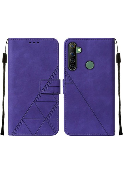 Realme 5 Kılıf Tam Kaplar Deri Dokulu Kapaklı Cüzdan Standlı Kartvizitli Kopçalı Kapak Kartlıklı Uzun Askılı (Yurt Dışından) indirimleri