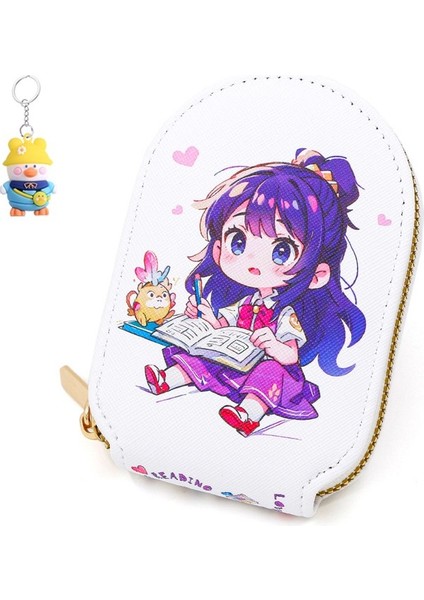 Kadın Kart Tutucu Sevimli Karikatür Çoklu Kart Yuvası Kimlik Saklama Çantası Kadın Para Cüzdanı (Yurt Dışından)