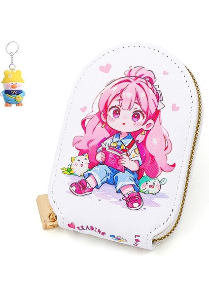 Kadın Kart Tutucu Sevimli Karikatür Çoklu Kart Yuvası Kimlik Saklama Çantası Kadın Para Cüzdanı (Yurt Dışından) fiyatları