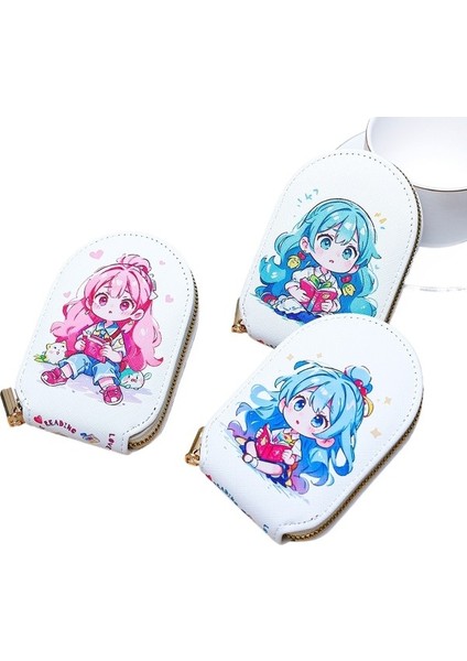 Kadın Kart Tutucu Sevimli Karikatür Çoklu Kart Yuvası Kimlik Saklama Çantası Kadın Para Cüzdanı (Yurt Dışından) indirimleri