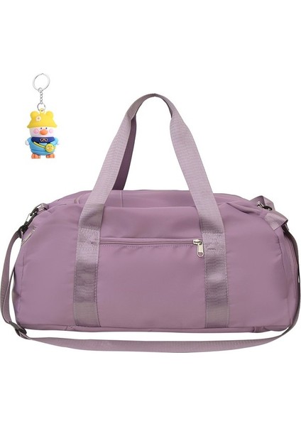 Erkekler ve Kadınlar Için Omuz Çantası Büyük Kapasiteli Islak ve Kuru Ayrılmış Spor Yoga Fitness Çantası Büyük Kapasiteli Kısa (Yurt Dışından)