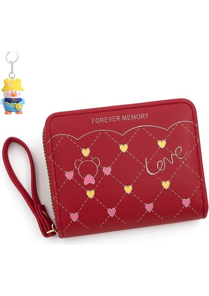 Bayan Kısa Cüzdan Basit Fermuarlı Küçük Para Cüzdanı Kart Tutucu Sevimli Para Cüzdanı (Yurt Dışından) fiyatları