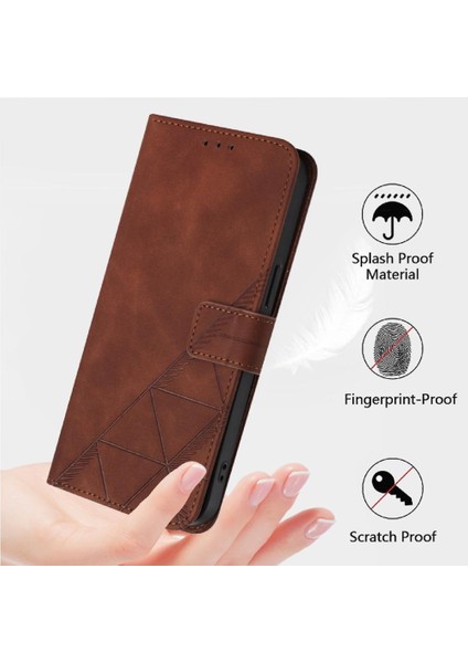 Xiaomi 15 Pro Kılıf Tam Kaplar Deri Dokulu Kapaklı Cüzdan Standlı Kartvizitli Kopçalı Kapak Kartlıklı Uzun Askılı (Yurt Dışından)