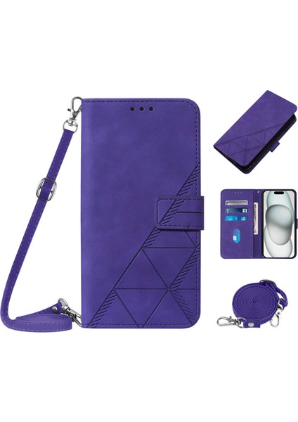 Oppo Find X5 5g Kılıf Tam Kaplar Deri Dokulu Kapaklı Cüzdan Standlı Kartvizitli Kopçalı Kapak Kartlıklı Uzun Askılı (Yurt Dışından)