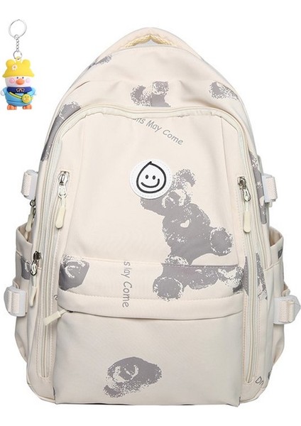 Okul Çantası Ortaokul Öğrencisi Kadın Basit Sırt Çantası Büyük Kapasiteli Sırt (Yurt Dışından)