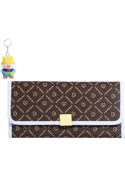 Bayan Cüzdan Uzun Fermuarlı Büyük Kapasiteli Clutch Kadın Cüzdan Cep Telefonu Çantası (Yurt Dışından)