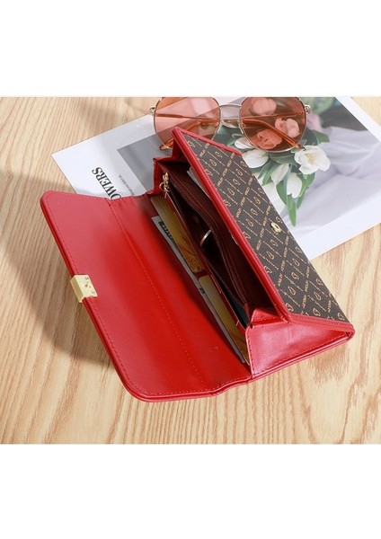 Bayan Cüzdan Uzun Fermuarlı Büyük Kapasiteli Clutch Kadın Cüzdan Cep Telefonu Çantası (Yurt Dışından) fiyatları