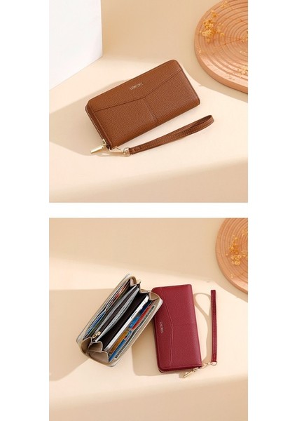 Uzun Bayan Cüzdan Büyük Kapasiteli El Cüzdanı Cep Telefonu Çantası Kart Tutucu (Yurt Dışından) fırsatları