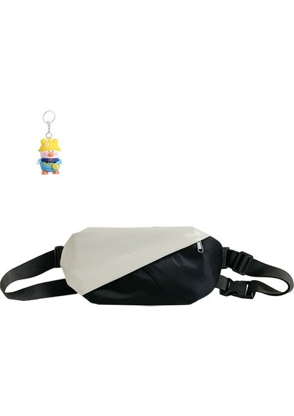 Bel Çantası Erkek Göğüs Çantası Moda Basit Tek Omuz Küçük Sırt Çantası Kadın Gündelik Spor Crossbody Çantası (Yurt Dışından)