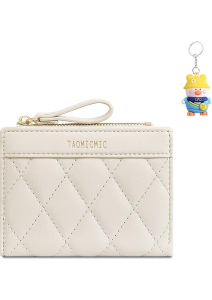 Cüzdan Bayan Kısa Fermuarlı Moda Iki Katlı Hafif Lüks Kart Tutucu Cüzdan (Yurt Dışından)