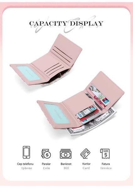 Bayan Cüzdan Moda Pu Para Cüzdanı Çoklu Kart Yuvası Kart Tutucu Kadın Cüzdanı (Yurt Dışından) modelleri