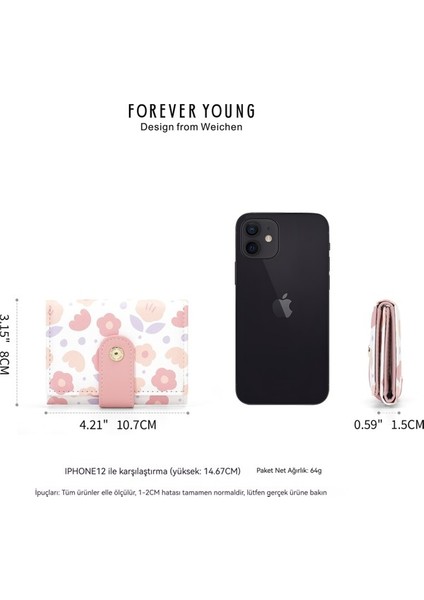 Bayan Cüzdan Moda Pu Para Cüzdanı Çoklu Kart Yuvası Kart Tutucu Kadın Cüzdanı (Yurt Dışından) fırsatları