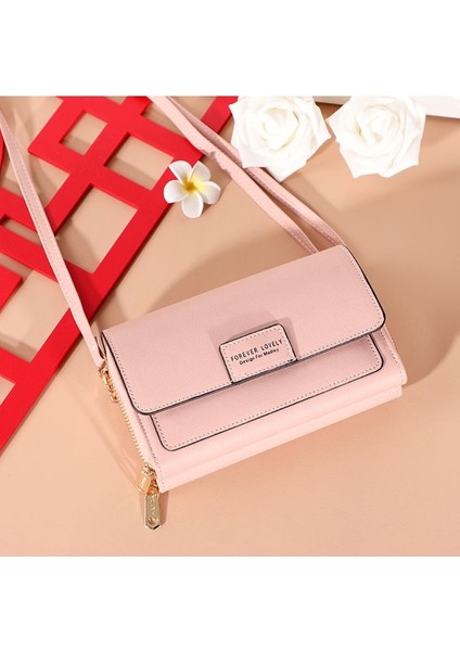 Cüzdan Bayanlar Çoklu Kart Yuvası Elli Çantası Büyük Kapasiteli Crossbody Omuz Çantası Cep Telefonu Çantası (Yurt Dışından)