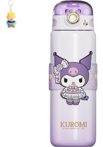 Sanrio Sharp 500ML Termos Bardak Çocuk Karikatür Düz Bardak 316 Gıda Sınıfı Mühürlü Okul Çay Bardak Saplı Bardak (Yurt Dışından)