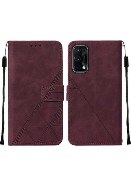 Realme 7 5g Kılıf Tam Kaplar Deri Dokulu Kapaklı Cüzdan Standlı Kartvizitli Kopçalı Kapak Kartlıklı Uzun Askılı (Yurt Dışından) indirimleri
