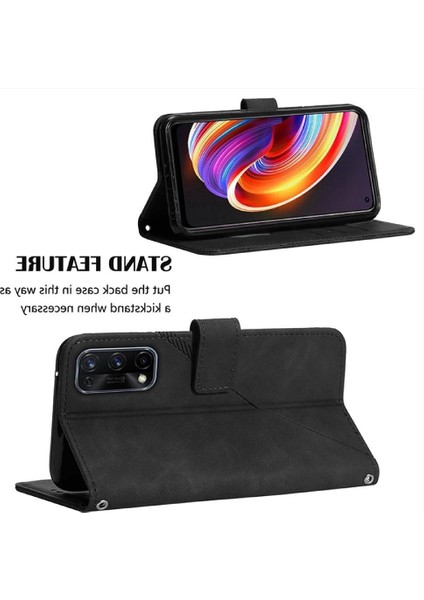 Realme 7 5g Kılıf Tam Kaplar Deri Dokulu Kapaklı Cüzdan Standlı Kartvizitli Kopçalı Kapak Kartlıklı Uzun Askılı (Yurt Dışından) fırsatları