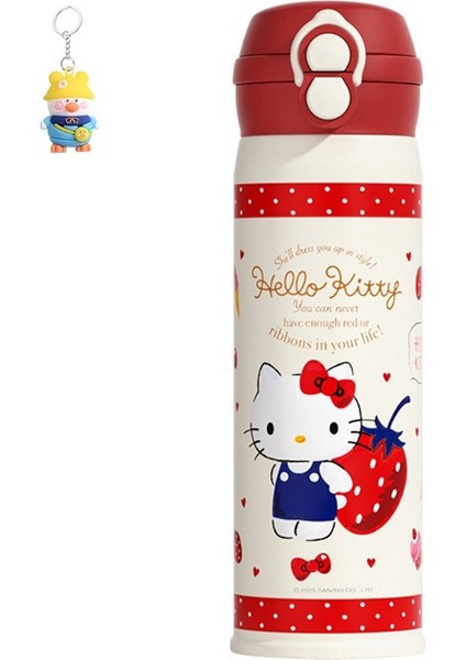 Sanrio Kulomi Çocuk Çift Içecek Termos Bardak 316 Paslanmaz Çelik Sevimli Karikatür Ilkokul Öğrencileri Taşınabilir Pipetli Bardak (Yurt Dışından)