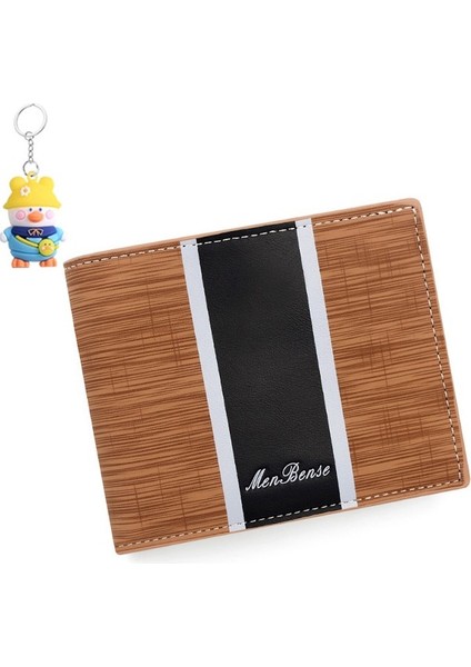 Erkek Kısa Cüzdan Para Cüzdanı Cüzdan Çoklu Kart Yuvası Kart Tutucu (Yurt Dışından)