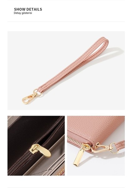 Uzun Bayan Cüzdan Büyük Kapasiteli El Cüzdanı Cep Telefonu Çantası Kart Tutucu (Yurt Dışından) fırsatları