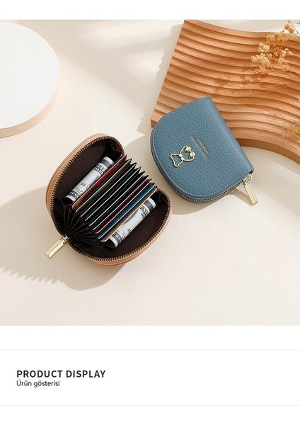 Bayanlar Kart Tutucu Sevimli Metal Ayı Kabuk Cüzdan Kart Sahibi Organ Kart Tutucu Çoklu Kart Yuvası (Yurt Dışından) fırsatları