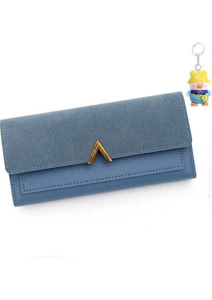 Moda Basit Kadın Uzun Cüzdan Büyük Kapasiteli Kart Tutucu Para Cüzdanı Clutch Fermuarlı Kadın Cüzdanı (Yurt Dışından)