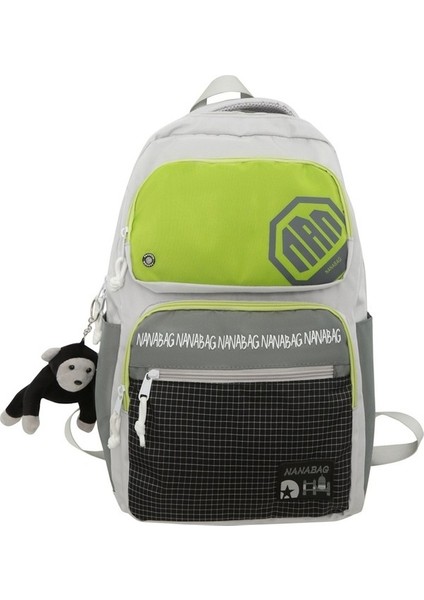 Moda Kadın Hafif Moda Marka Sırt Renk Kontrastı Okul Erkek Ortaokul Öğrencisi Lise Öğrencisi Niş Tasarım Sırt Çantası (Yurt Dışından)