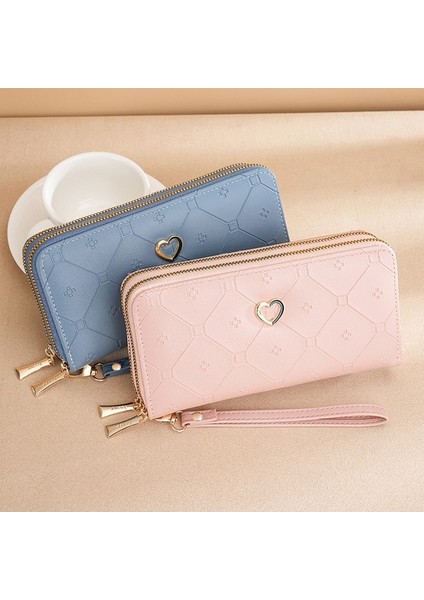 Cüzdan Kızlar Uzun Çift Fermuarlı Cüzdan Moda Büyük Kapasiteli El Çantası Kadın (Yurt Dışından) indirimleri