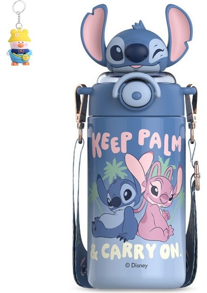 Snoopy Stitch Çocuk Termos Bardağı Okul Özel Pipetli Su Bardağı 316 Bardak Erkek ve Kız Çocuklar (Yurt Dışından)