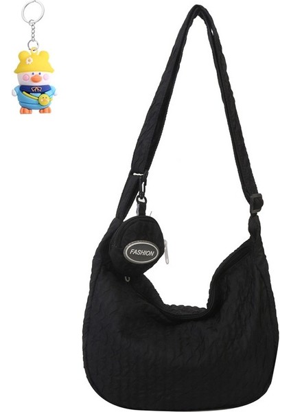 Genç Kız Omuz Çantası Moda Kadın Tuval Basit Crossbody Çanta (Yurt Dışından)