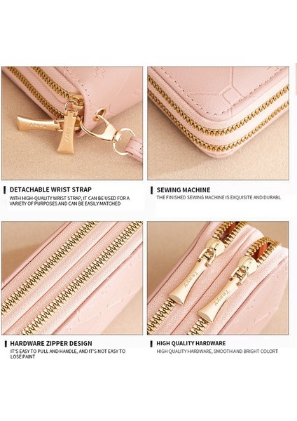 Cüzdan Kızlar Uzun Çift Fermuarlı Cüzdan Moda Büyük Kapasiteli El Çantası Kadın (Yurt Dışından) fırsatları