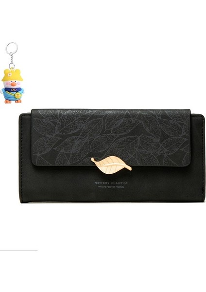 Cüzdan Toka Uzun Clutch Çanta Büyük Kapasiteli Çoklu Kart Yuvası Kart Tutucu (Yurt Dışından)