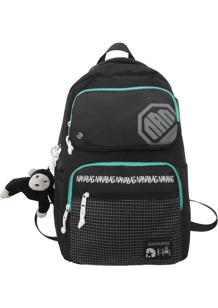 Moda Kadın Hafif Moda Marka Sırt Renk Kontrastı Okul Erkek Ortaokul Öğrencisi Lise Öğrencisi Niş Tasarım Sırt Çantası (Yurt Dışından)