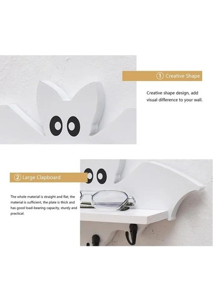 Ya Şekli Ahşap Duvar Montaj Rafı Anahtar Tutucu 35X17CM (Yurt Dışından) fırsatları