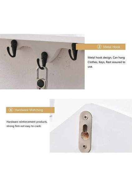 Ya Şekli Ahşap Duvar Montaj Rafı Anahtar Tutucu 35X17CM (Yurt Dışından) indirimleri