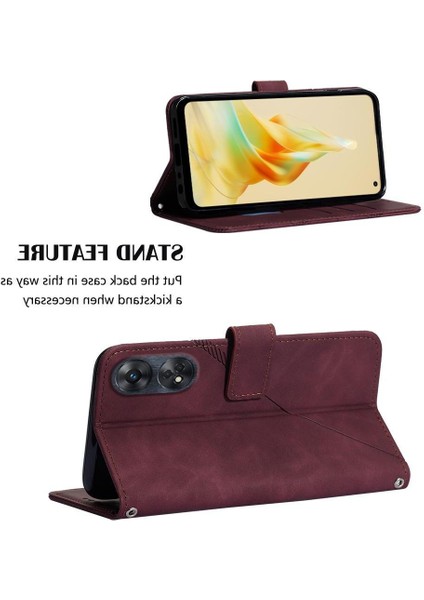 Oppo Reno 8t 4g Kılıf Tam Kaplar Deri Dokulu Kapaklı Cüzdan Standlı Kartvizitli Kopçalı Kapak Kartlıklı Uzun Askılı (Yurt Dışından) indirimleri