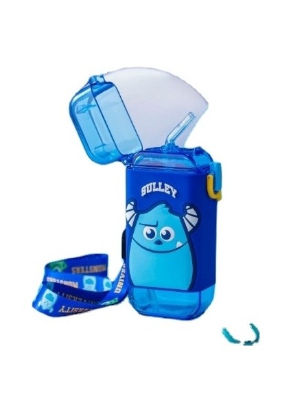 Devils Eye 280ML Karikatür Pipetli Su Matı - Kırmızı (Yurt Dışından)