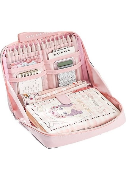 Erkekler ve Kızlar Için 12 Katmanlı Panda Büyük Kapasiteli Kalem Kutusu, Yüksek Değerli Kırtasiye Kalem Kutusu (Yurt Dışından)