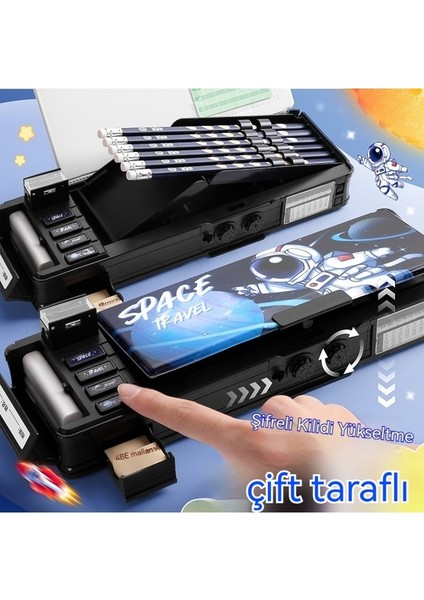 Çok Fonksiyonlu Çocuk Şifreli Kilit Mekanizmalı Kalem Kutusu (Yurt Dışından) fırsatları