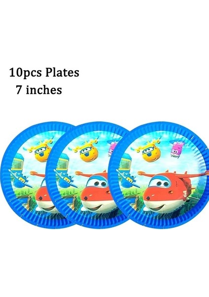 BPQ-60PCS Süper Kanatları Doğum Günü Partisi Süslemeleri Karikatür Uçak Tek Kullanımlık Sofra Plaka Bebek Duş Ev Dekorasyon Oyuncaklar Parti Malzemeleri (Yurt Dışından) modelleri