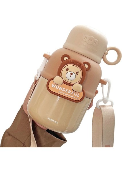 Çocuk Çapraz Açıklıklı Yalıtımlı Su Şişesi 580ML (Yurt Dışından)