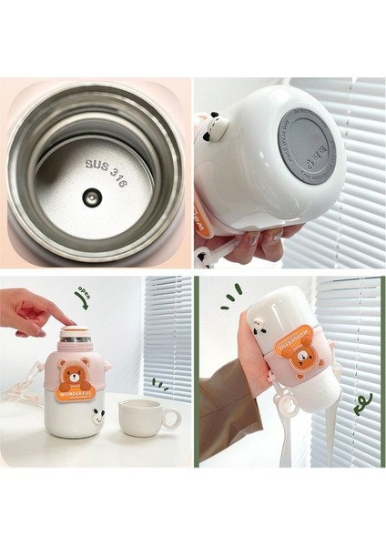Çocuk Çapraz Açıklıklı Yalıtımlı Su Şişesi 580ML (Yurt Dışından)
